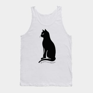 Minimalist Black Cat Personality Tank Top